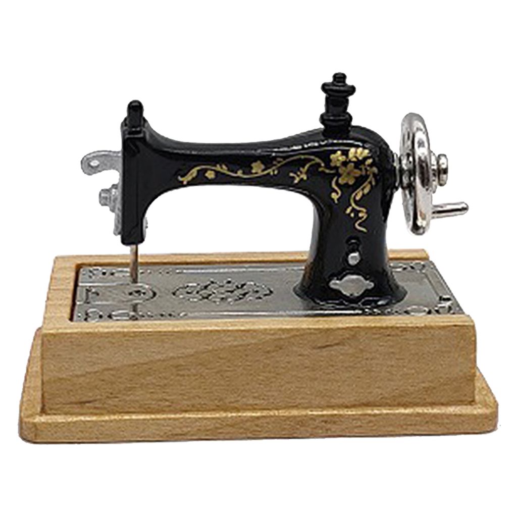 112 Dollhouse Miniature Sewing Machine Wooden Furniture Set