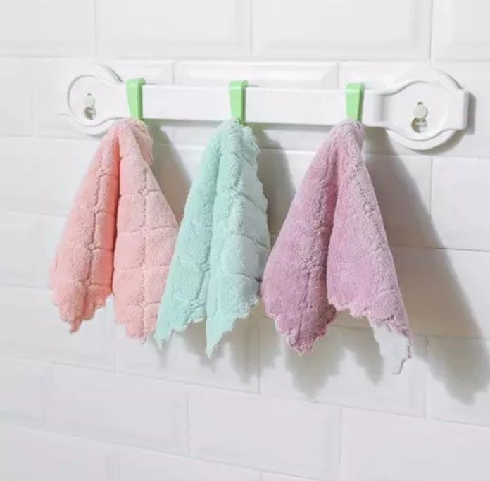 3PCS DOUBLE SIDED MICROFIBRE THICK CLEANING TOWEL