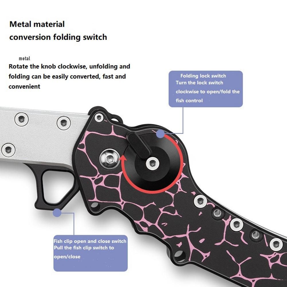 Aluminium Alloy Fish Lip Grip Fish Hook Controller Adjustabl