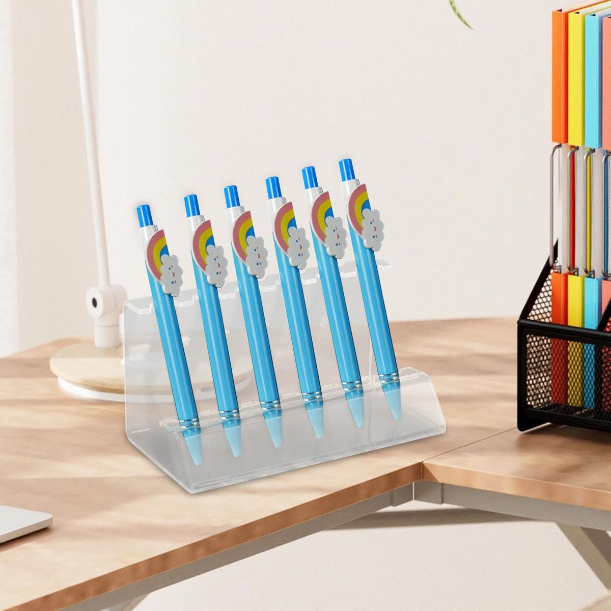Pen Rack Holder Acrylic Desk Paint Brush Makeup Brush 15cm