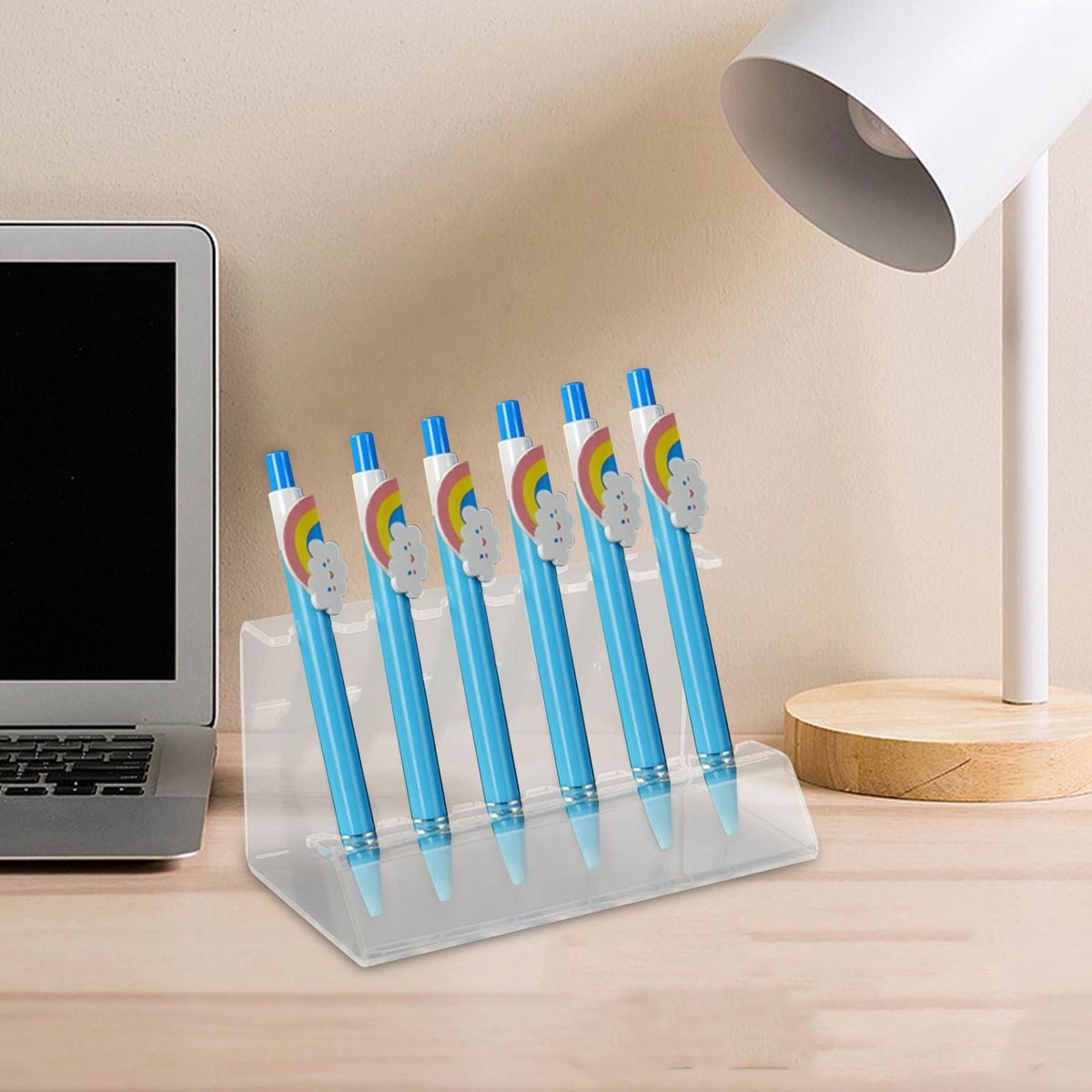 Pen Rack Holder Acrylic Desk Paint Brush Makeup Brush 15cm