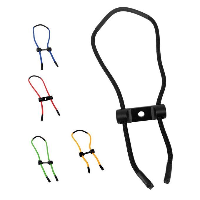 Archery Compound Bow Wrist Sling Strap Belt Cord String Rope Black