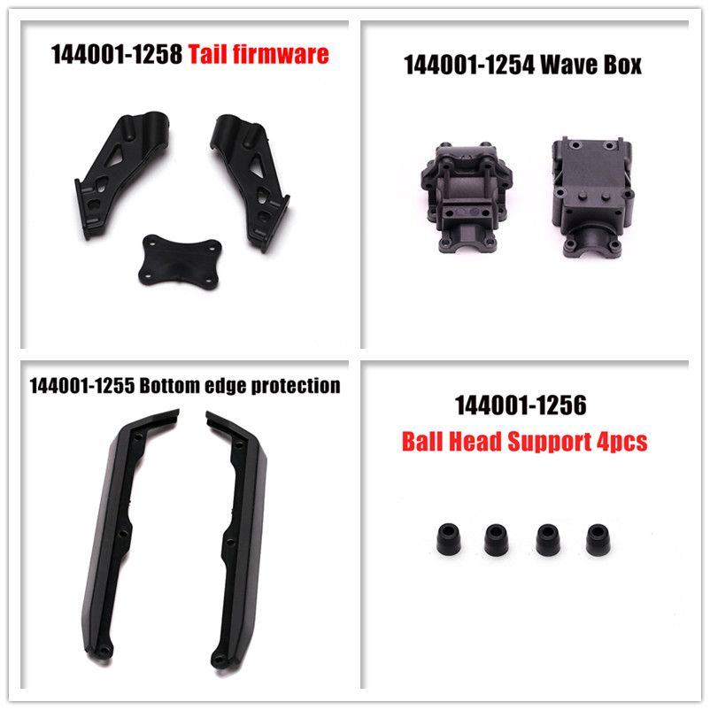 Wltoys 1:14 Scale RC Car Spare Parts For 144001 Parts Accessories 0066 To 1270 Wheels/Screws/Gear/Arm/Base C/Rear Seat
