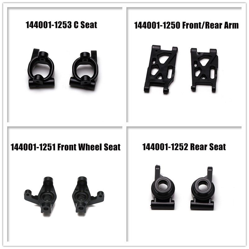 Wltoys 1:14 Scale RC Car Spare Parts For 144001 Parts Accessories 0066 To 1270 Wheels/Screws/Gear/Arm/Base C/Rear Seat