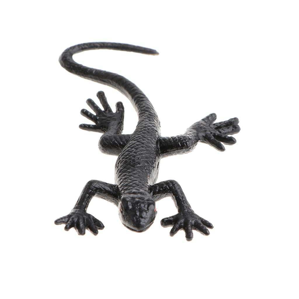 10 Pieces Vivid Soft Rubber Lizard Figure Zoo Reptile Toy Collection