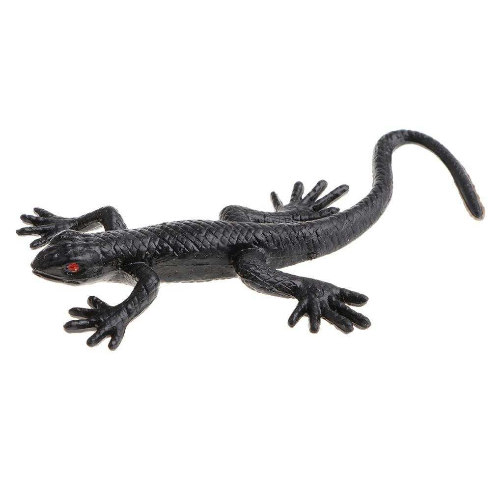10 Pieces Vivid Soft Rubber Lizard Figure Zoo Reptile Toy Collection