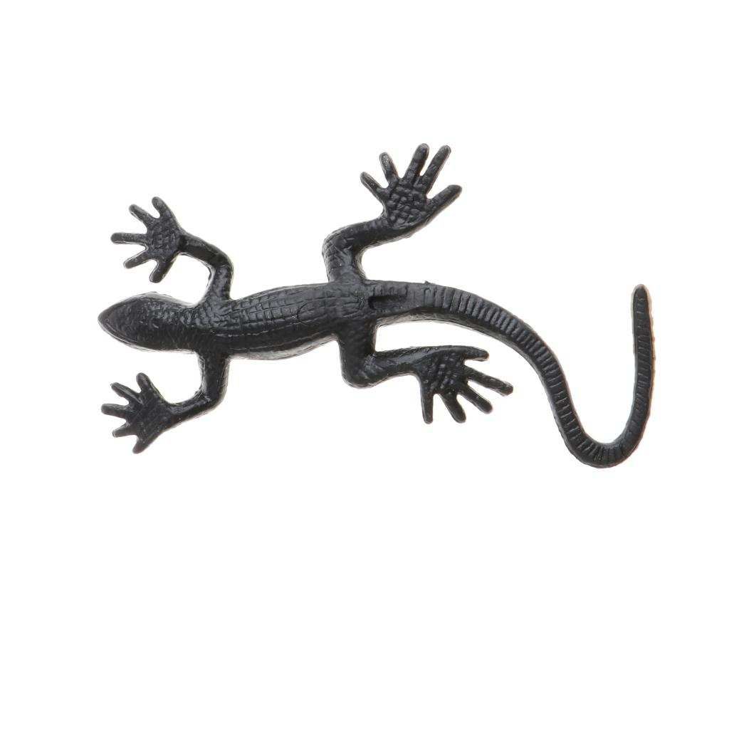10 Pieces Vivid Soft Rubber Lizard Figure Zoo Reptile Toy Collection