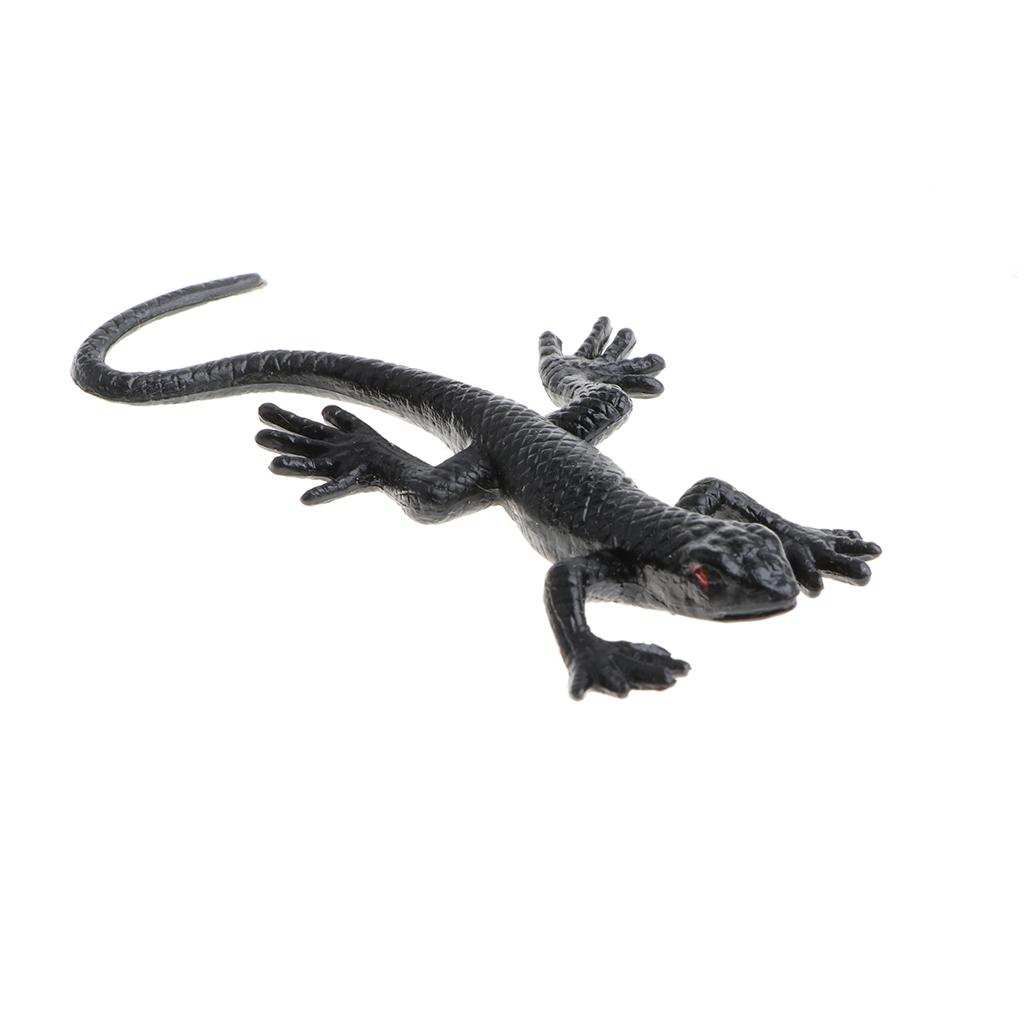 10 Pieces Vivid Soft Rubber Lizard Figure Zoo Reptile Toy Collection