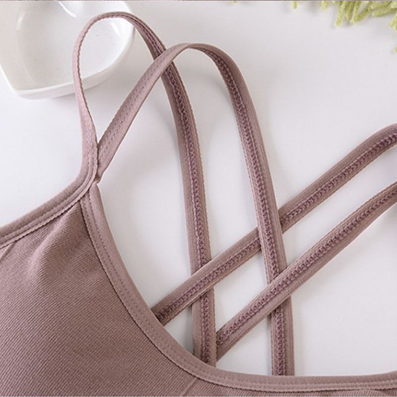 Wanayou Yoga Bra Double Cross Wrap-Around S Workout S Skin