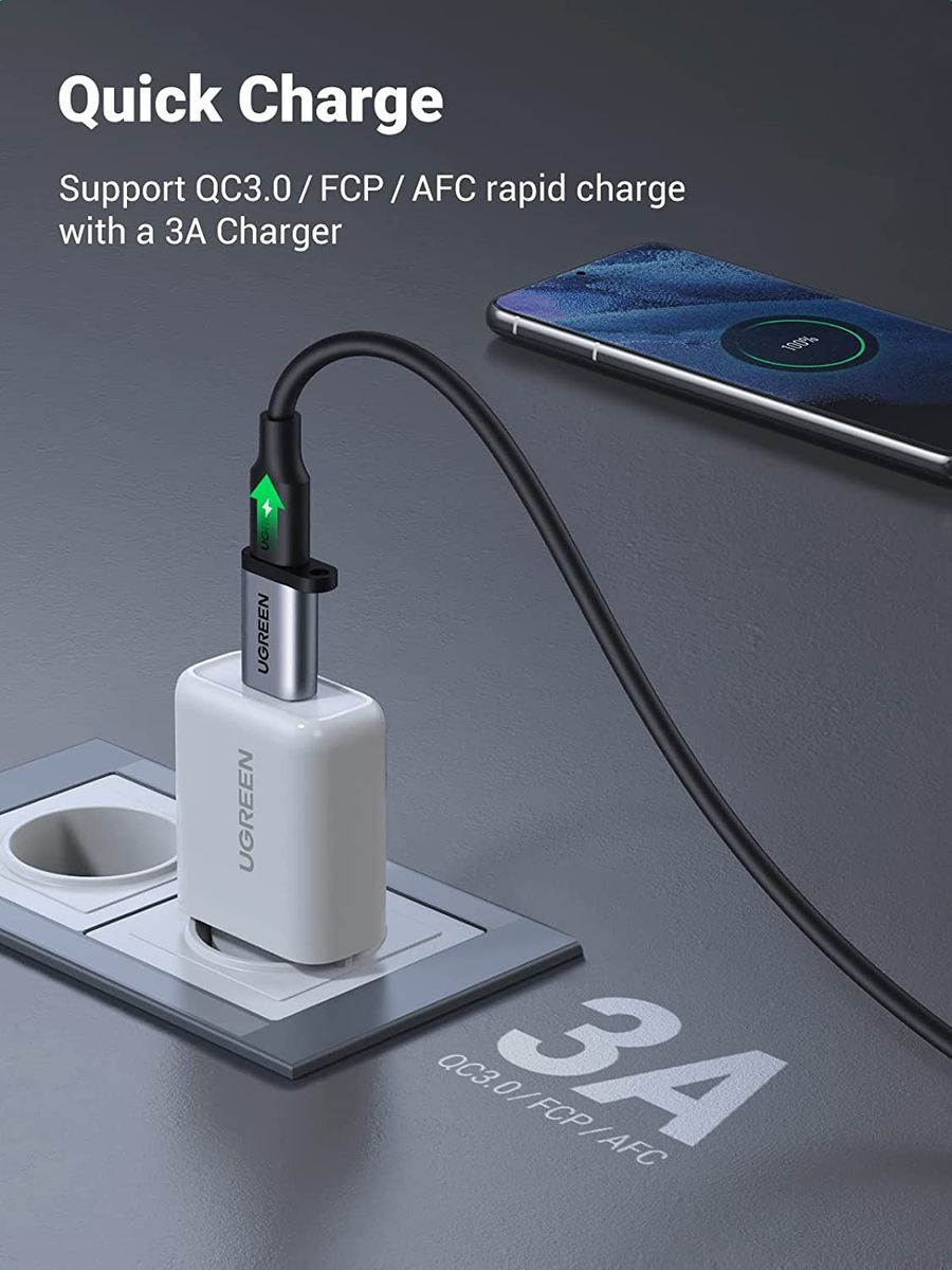 USB-A 3.0 To USB-C Adapter (Gray)