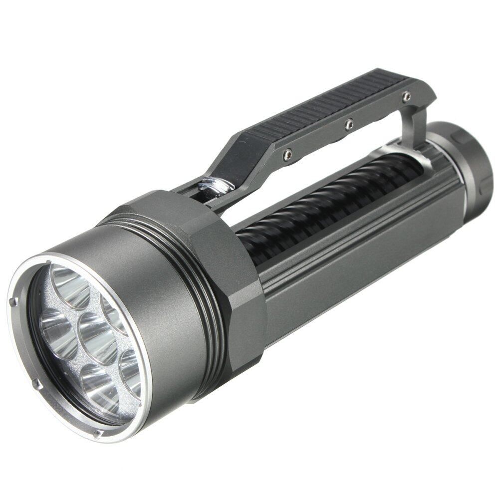 Waterproof Aluminum 8000lm 3 Modes 6 XM-L T6 LED Light Diving Dive 200M Flashlight