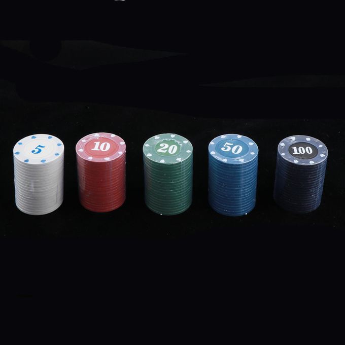 100x Casino Poker Chips Poker Tokens Casino Fun Home Gift Games 3.9cm