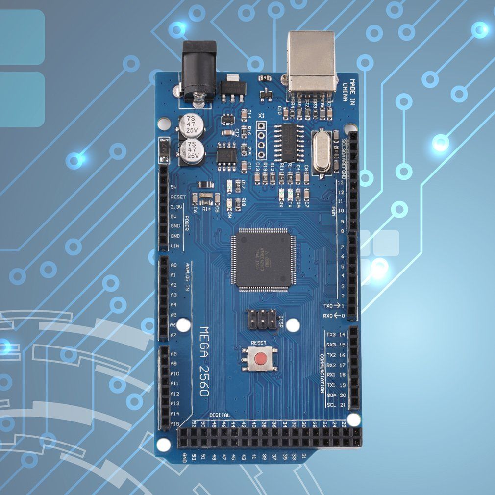 Mega 2560 R3 Rev3 Atmega2560-16au Board Usb Cable 256 Kb Of
