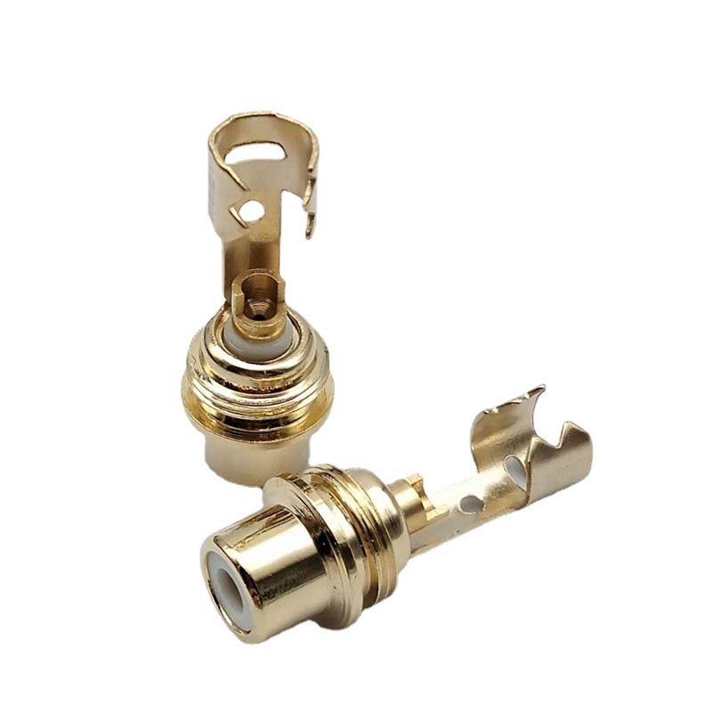 10pcs AV Audio Plug Lotus Female Head With Clip