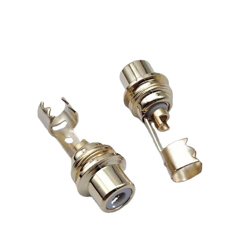 10pcs AV Audio Plug Lotus Female Head With Clip