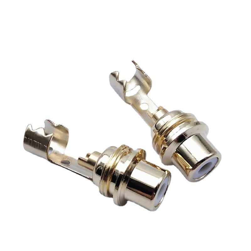 10pcs AV Audio Plug Lotus Female Head With Clip