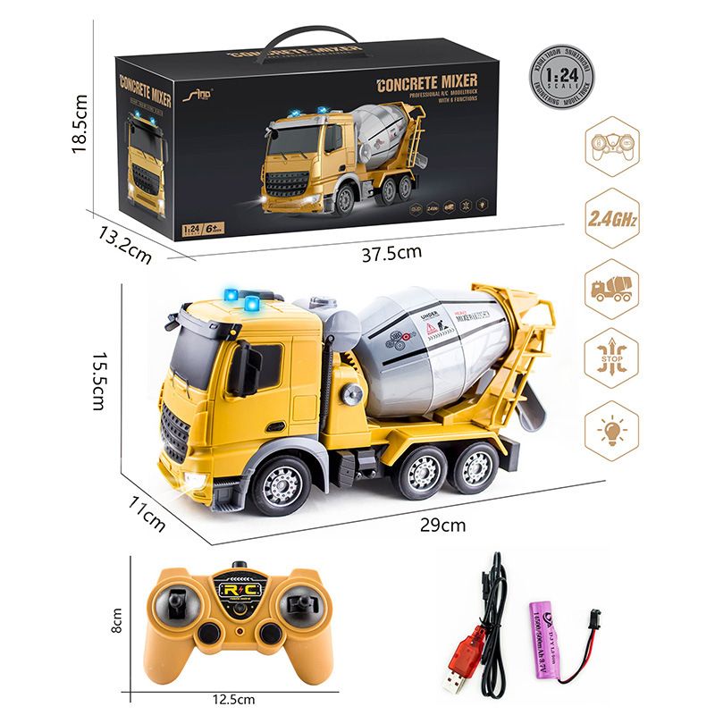 2.4g1:24 Remote Control Engineering Dump Sprinkler Fire Protection Cement