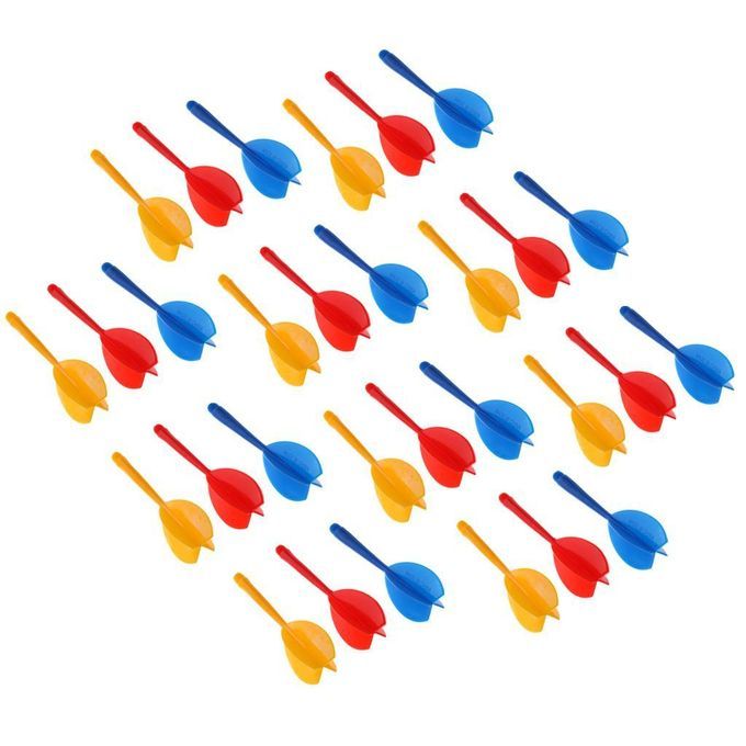 60Pcs/Pack Of Dart Arrows Set Flights Replacement Soft Tips Great