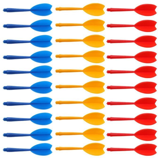 60Pcs/Pack Of Dart Arrows Set Flights Replacement Soft Tips Great