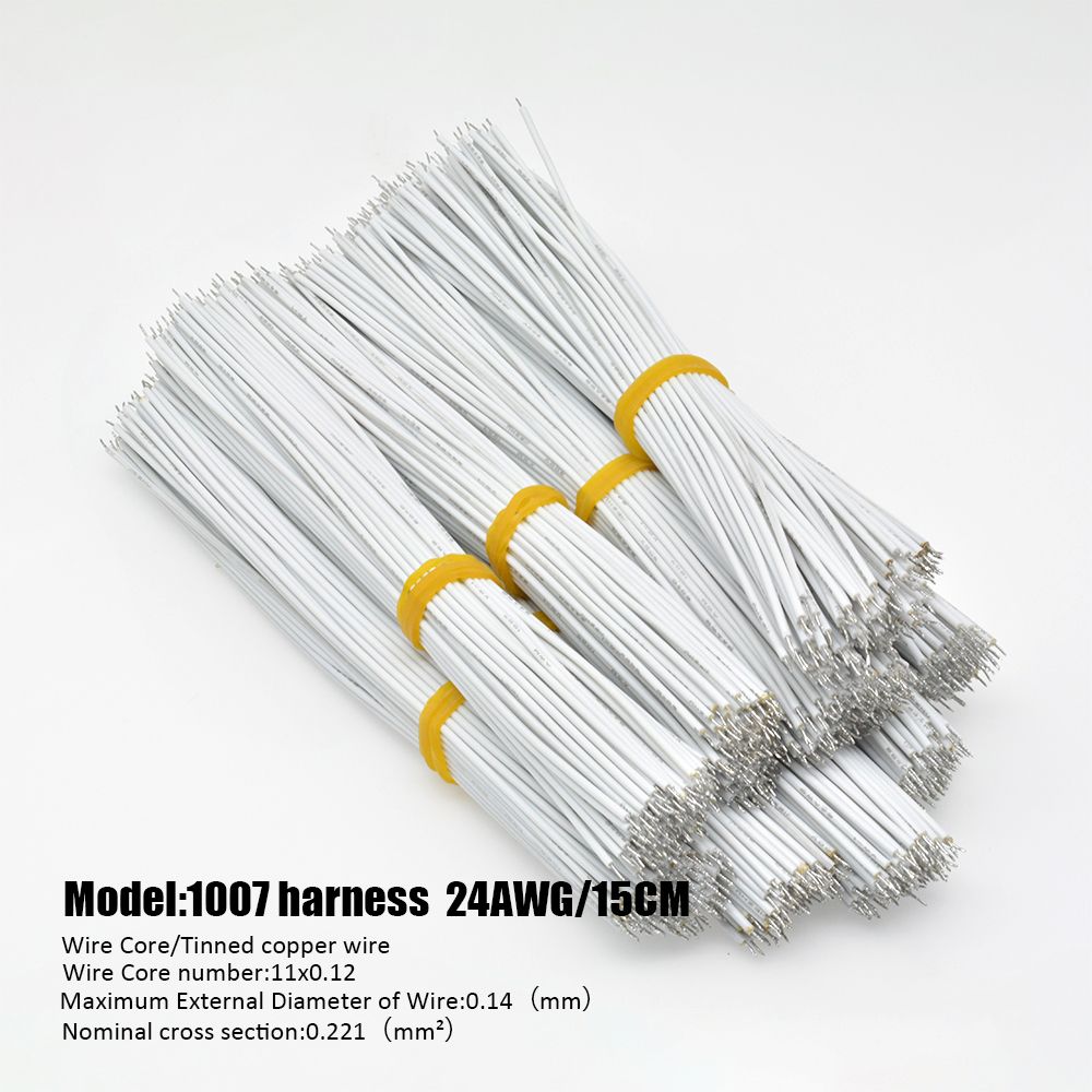 100PCS Tin-Plated Breadboard Solder Cable 24AWG 15CM Fly