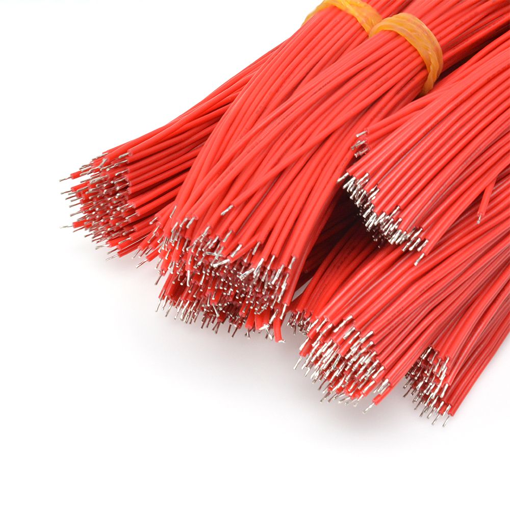 100PCS Tin-Plated Breadboard Solder Cable 24AWG 15CM Fly