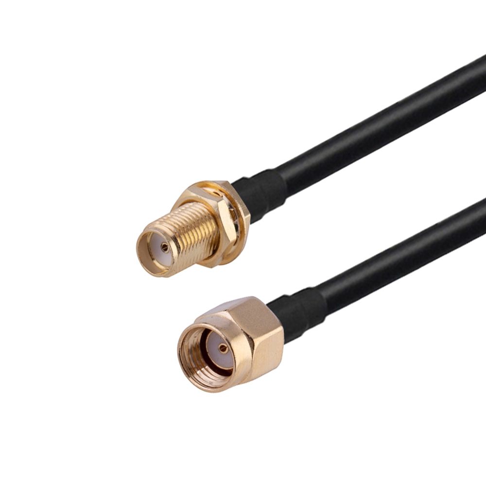 RP-SMA Male To SMA Female 10cm RG174 Adapter