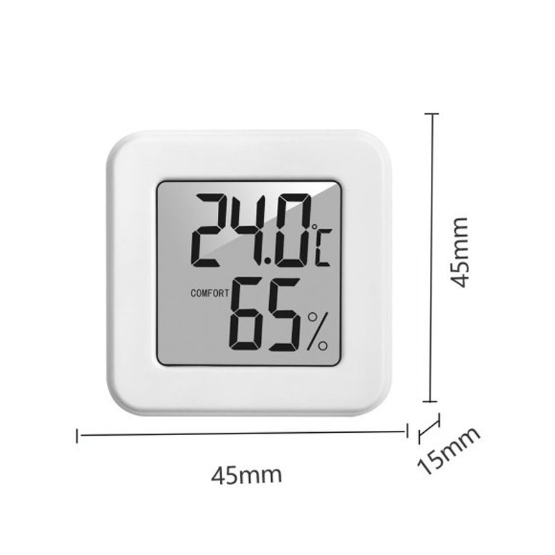 Indoor Digital Thermometer LCD Screen Hydrometer Wireless