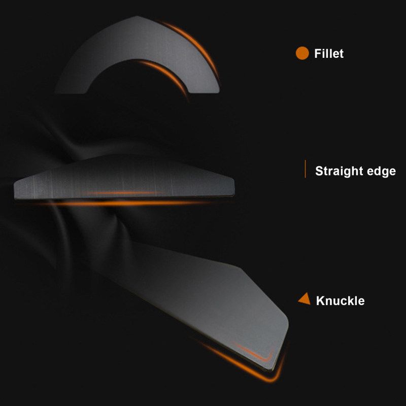 2 Sets Wireless Mouse Skates Pads Protective Cover-Black