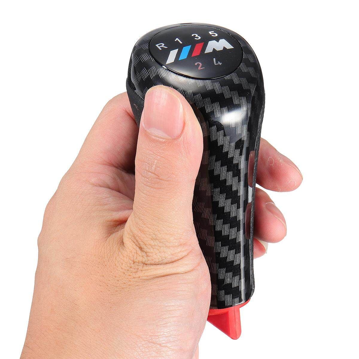 New Carbon 5 Speed Gear Shift Knob Handle For BMW 3 5 7 M E36 E46 E34 E38 E61