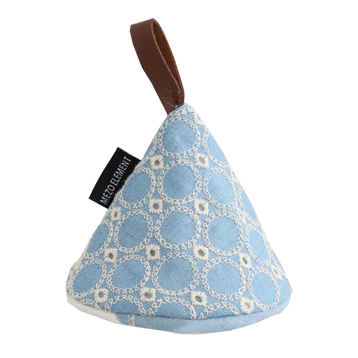 Pot Handle Mitt Triangle Cotton Handle Cover Kitchen Tool Light Blue