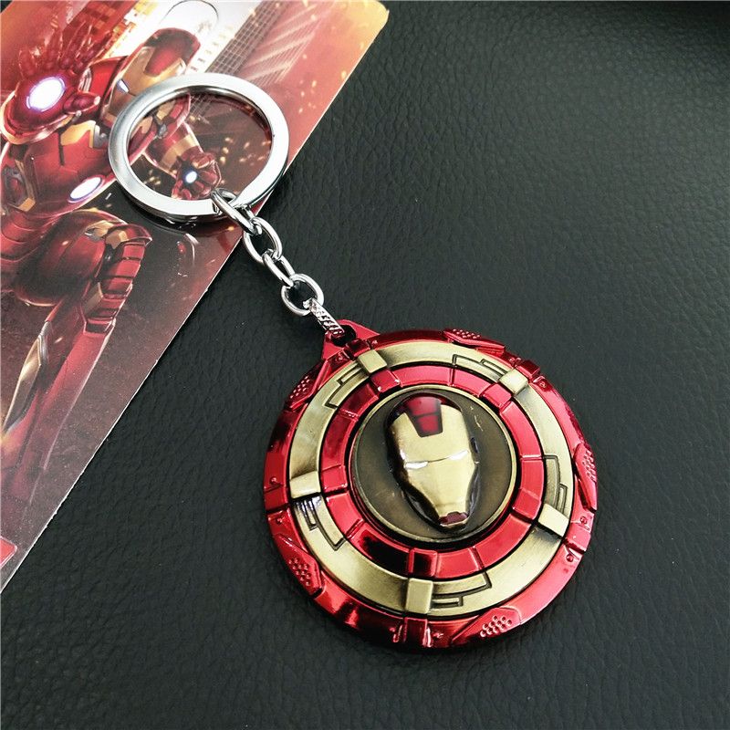 Keychain Captain Bat-man Alloy Iron-man American Metal