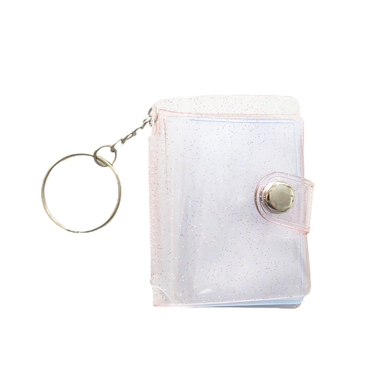 Picture Album Business Card Bag Mini Photo Holder Pink