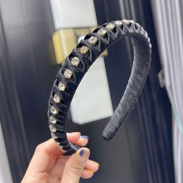 2pcs PU Leather Winding Shiny Hairbands