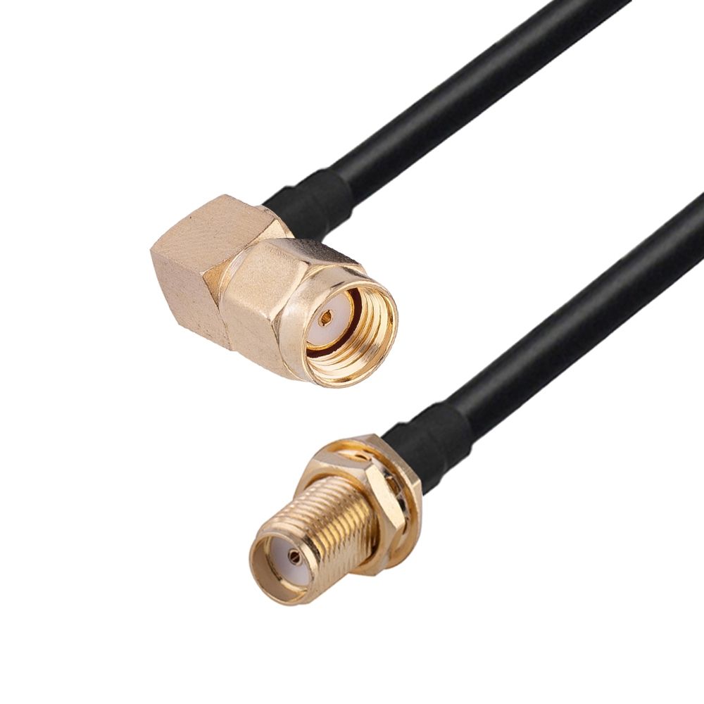 PR-SMA Male Elbow To SMA Female 10cm RG174 Adapter