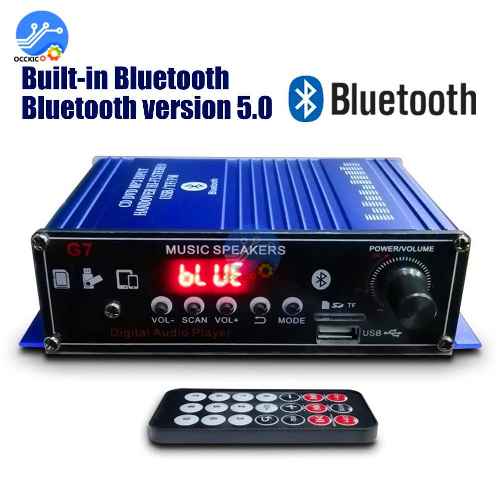 12V Mini Bluetooth Amplifier For Speakers 20W+20W Car Sound Equipment Music Amplificador Speakers In The Car Stereo