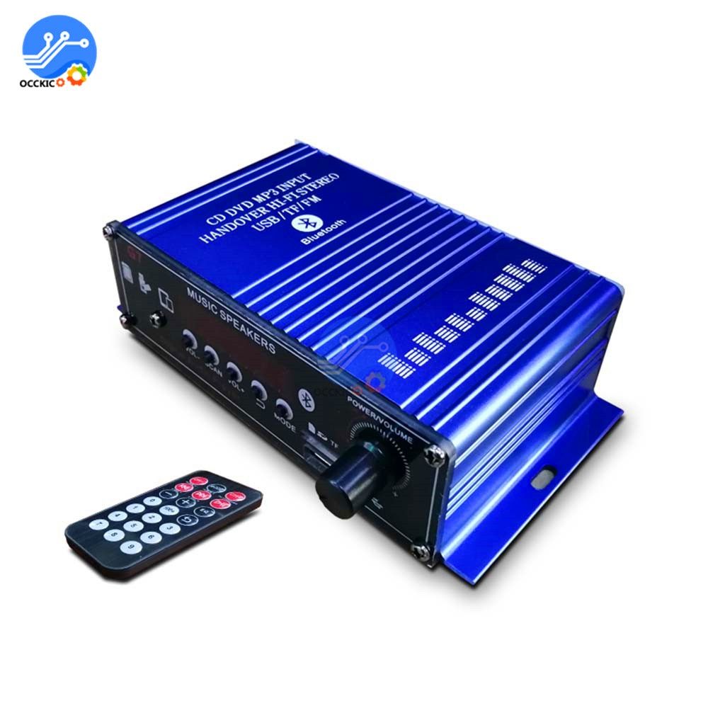 12V Mini Bluetooth Amplifier For Speakers 20W+20W Car Sound Equipment Music Amplificador Speakers In The Car Stereo