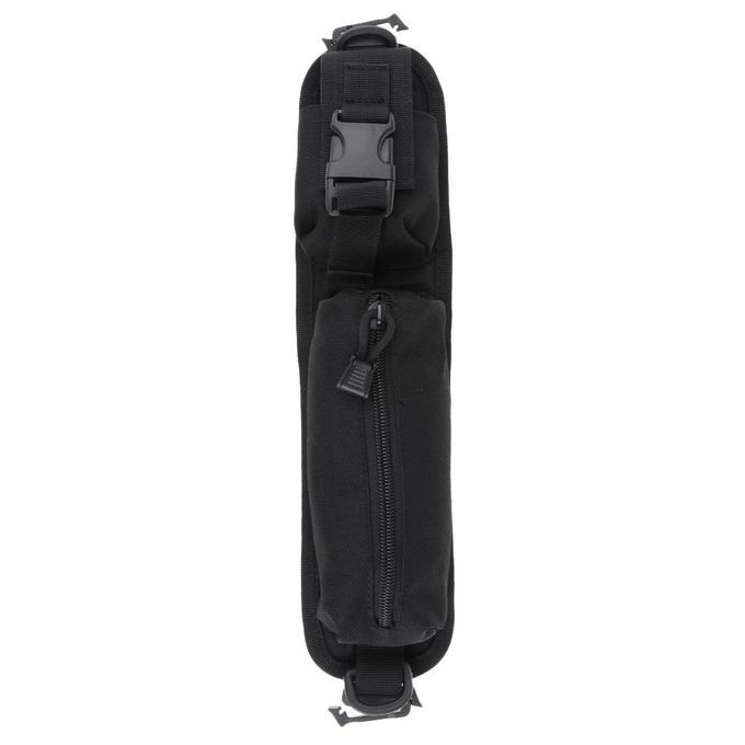 2 Pockets Molle Compact Pouch Shoulder Strap Utility Bag Keys Black