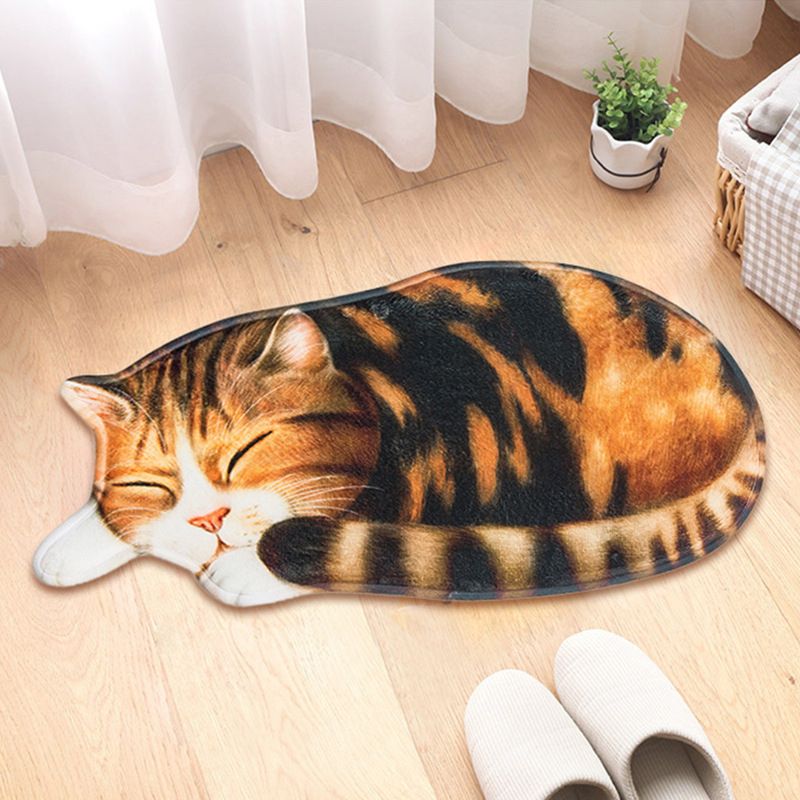 44*82cm 3d Cat Shape Floor Mat Entrance Door Mats