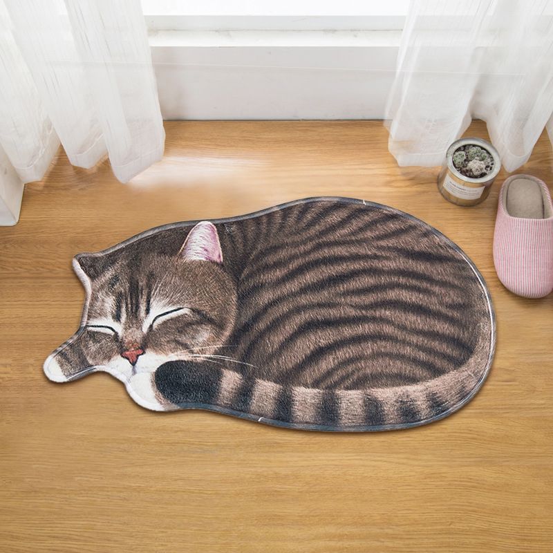 44*82cm 3d Cat Shape Floor Mat Entrance Door Mats