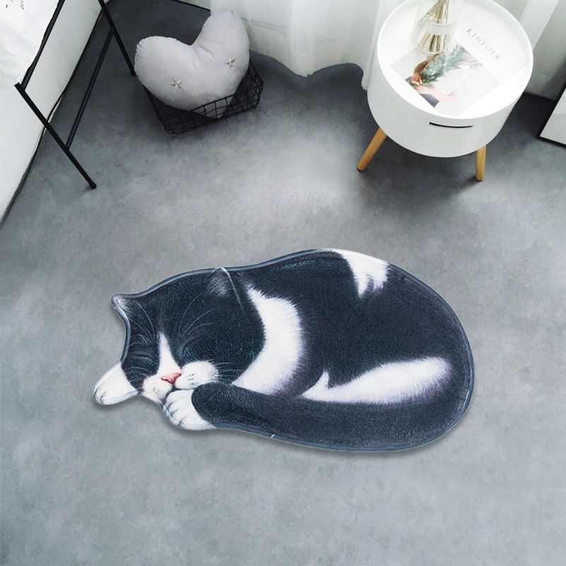 44*82cm 3d Cat Shape Floor Mat Entrance Door Mats
