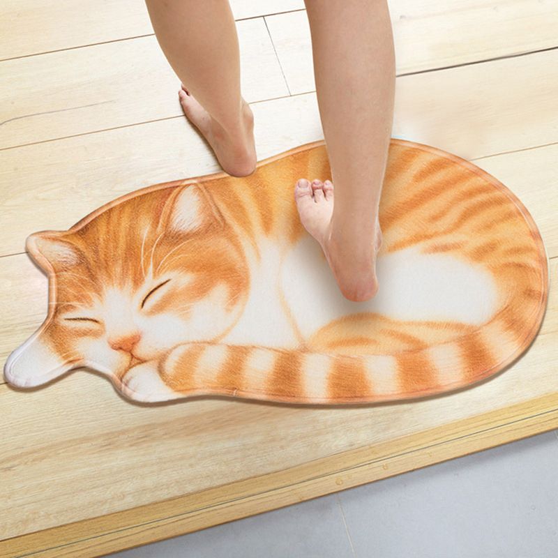 44*82cm 3d Cat Shape Floor Mat Entrance Door Mats