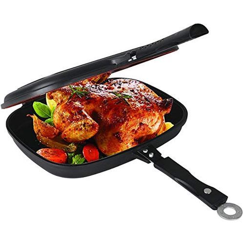 Super Quality Non-Stick Coating Double Side Grill Pan
