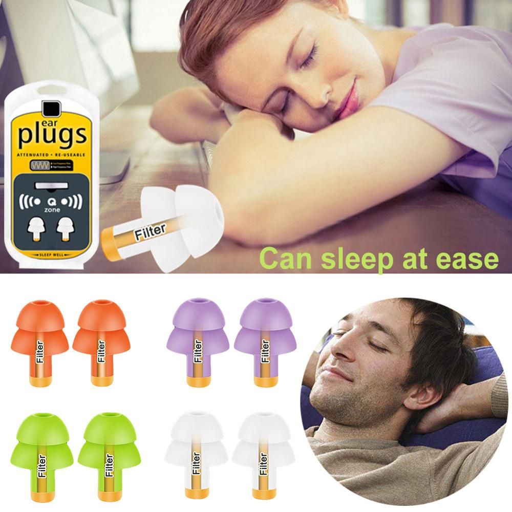 1pair Anti-noise Earplugs Foam Ear Plug Sound Insulation