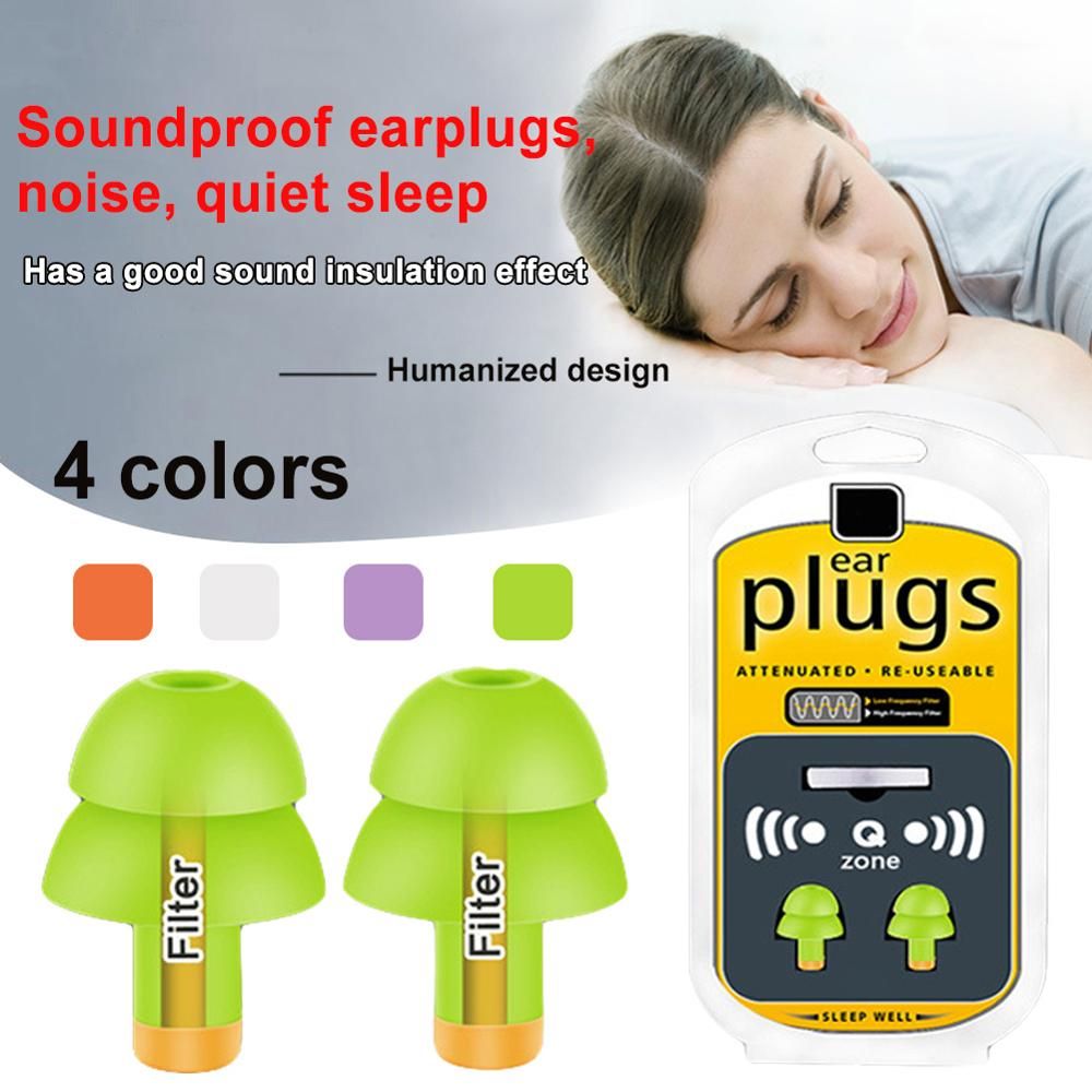 1pair Anti-noise Earplugs Foam Ear Plug Sound Insulation