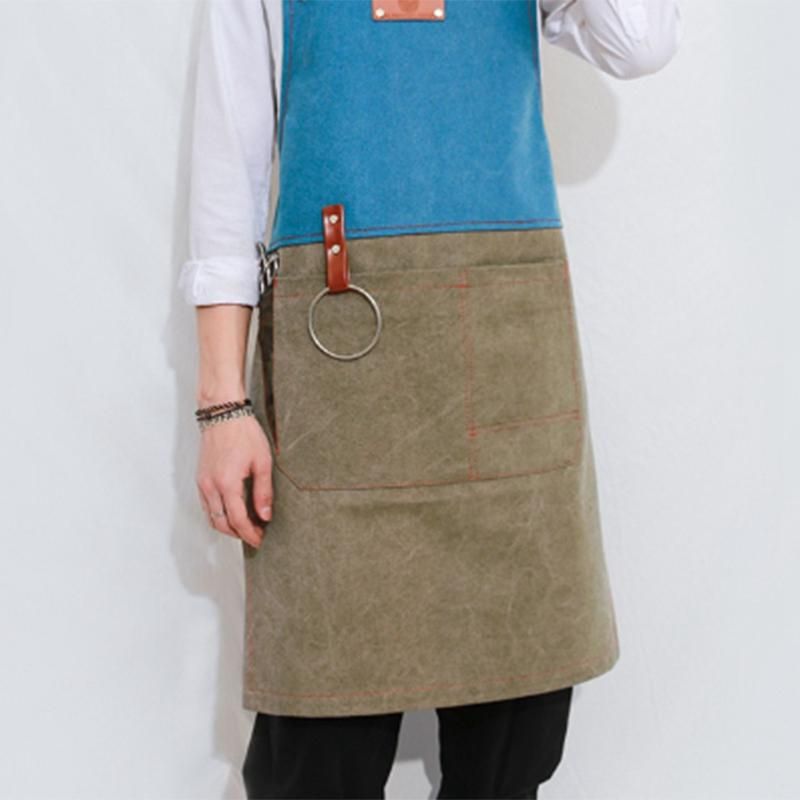 Green Fashion Women Barber Kitchen Barbecue Cooking Apron