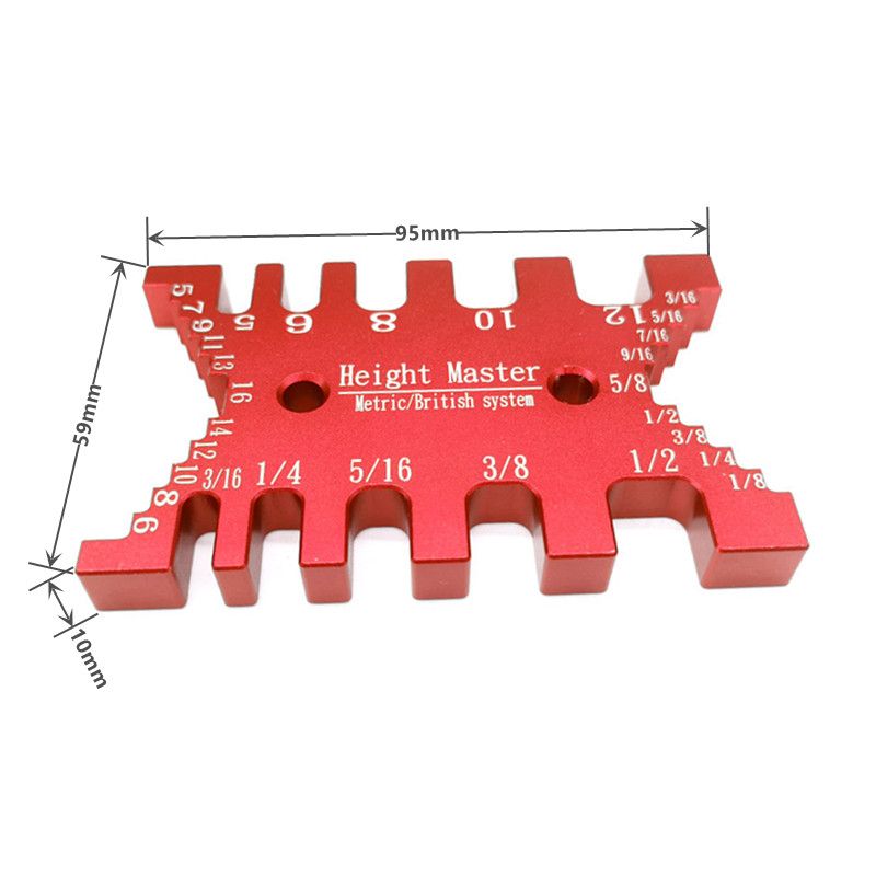 Aluminum Dovetail Jig Tenon Caliper Metric And
