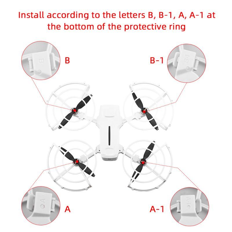 Fully Enclosed Propeller Protector for FIMI X8 Mini Drone Propeller Blade Holder Fixer Anti-Collision Protective Ring