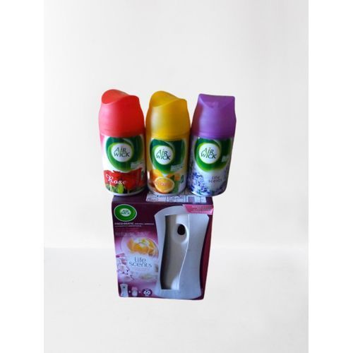 Air Wick Automatic Spray Machine With 4 Air Freshner
