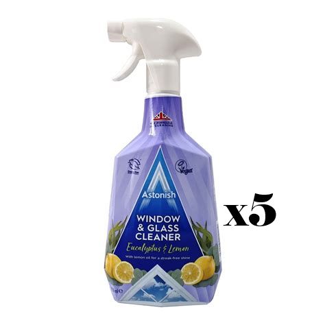 Window & Glass Spray Cleaner 750ml -5Pcs
