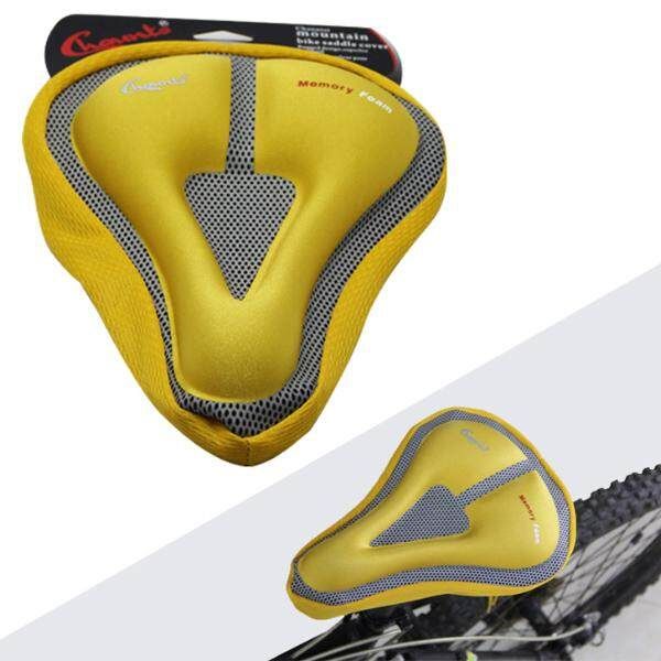 Bike Bicycle Saddle Cover Memory Foam Seat Pad Accessories Red